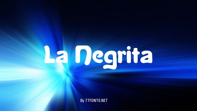 La Negrita example